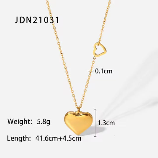 Uworld INS HOT 18K Gold Plated Crystal Pave Moon Star Pendant Crescent Zircon Necklaces Stainless Steel Necklace Jewelry