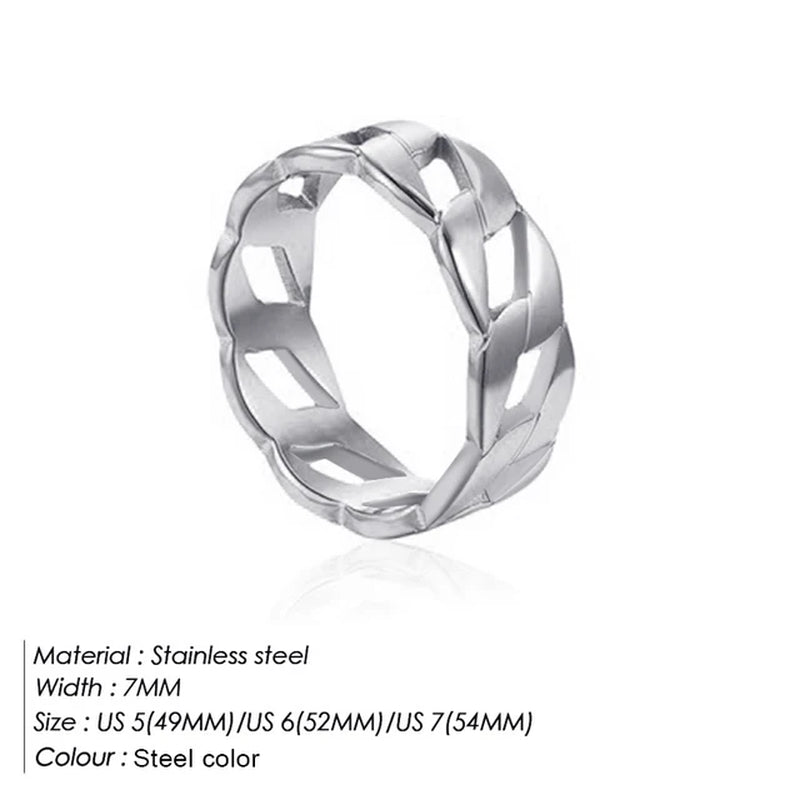 Fashion Ring 316L Stainless Steel Ring Anillo Ringen Mujer Women Rings Bague Couple Matching Jewlery Fashion Gifts Do Not Fade