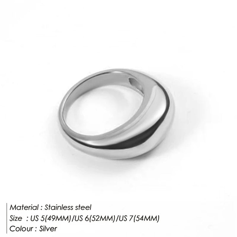 Fashion Ring 316L Stainless Steel Ring Anillo Ringen Mujer Women Rings Bague Couple Matching Jewlery Fashion Gifts Do Not Fade